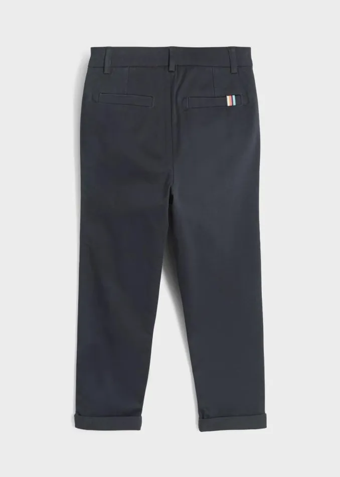 Junior Paul Smith Trousers 213 Years Navy Cotton Chinos