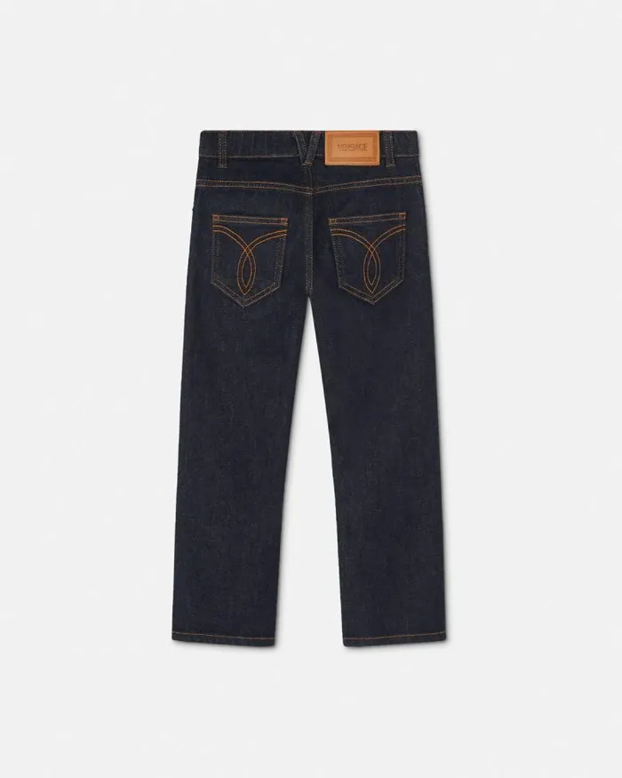 Kids Regular Jeans Blue Children Versace Clothing
