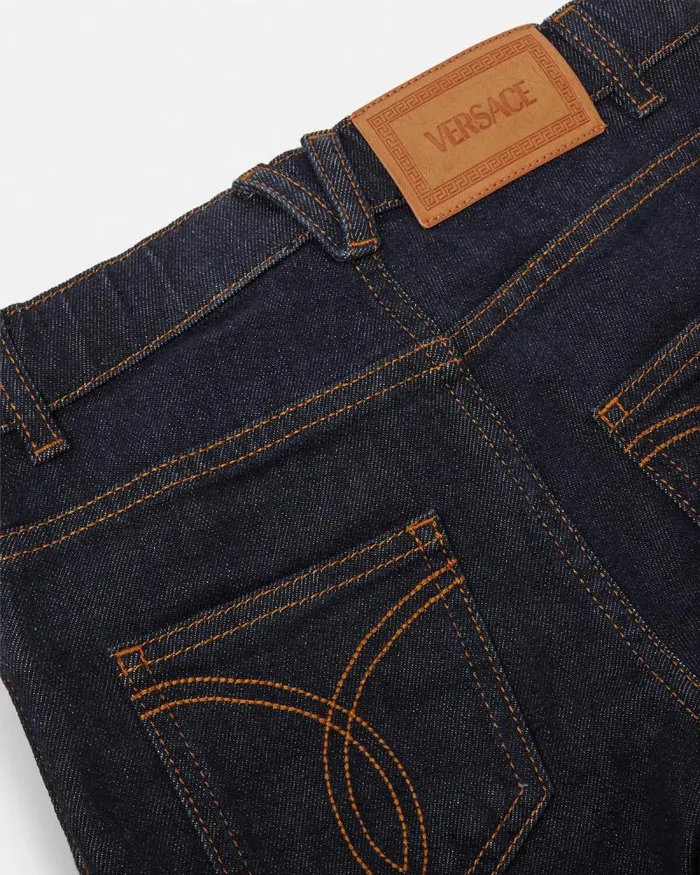 Kids Regular Jeans Blue Children Versace Clothing