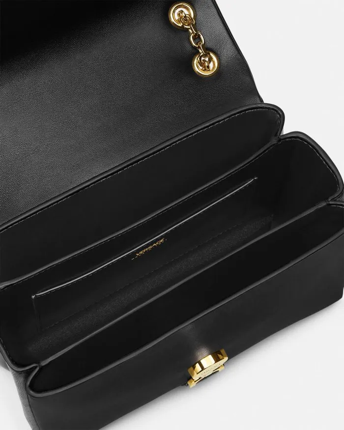 Kleio Shoulder Bag Blackgold Women Versace Shoulder and Crossbody