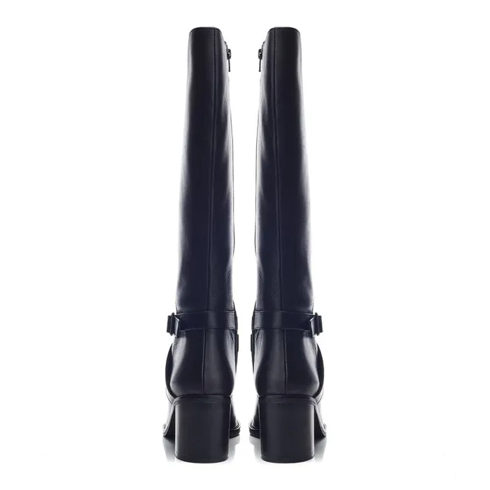 Knee High Boots Women Moda In Pelle Bsoleful BLonsdale Black Leather