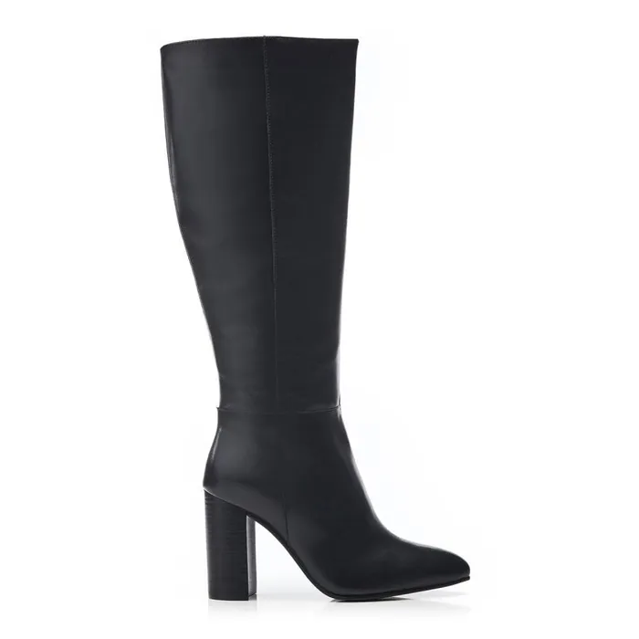 Knee High Boots Women Moda In Pelle Bsoleful BPepe Black Leather