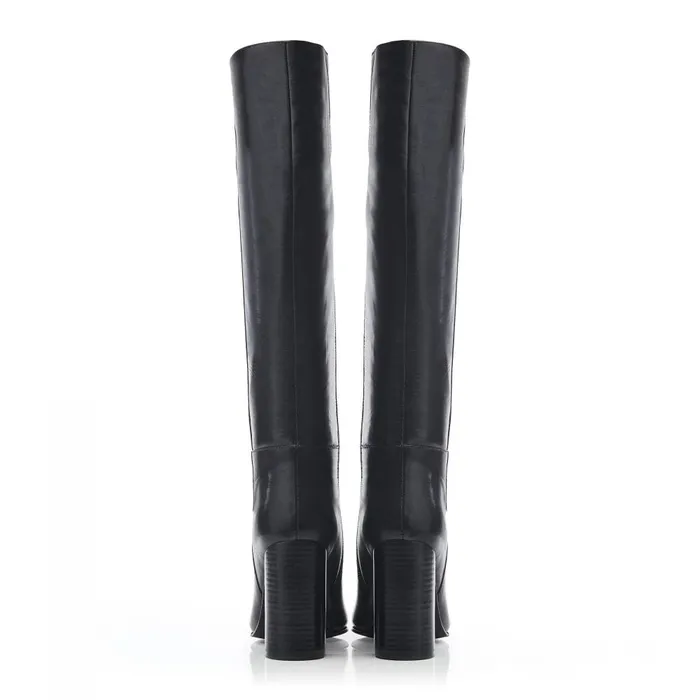 Knee High Boots Women Moda In Pelle Bsoleful BPepe Black Leather