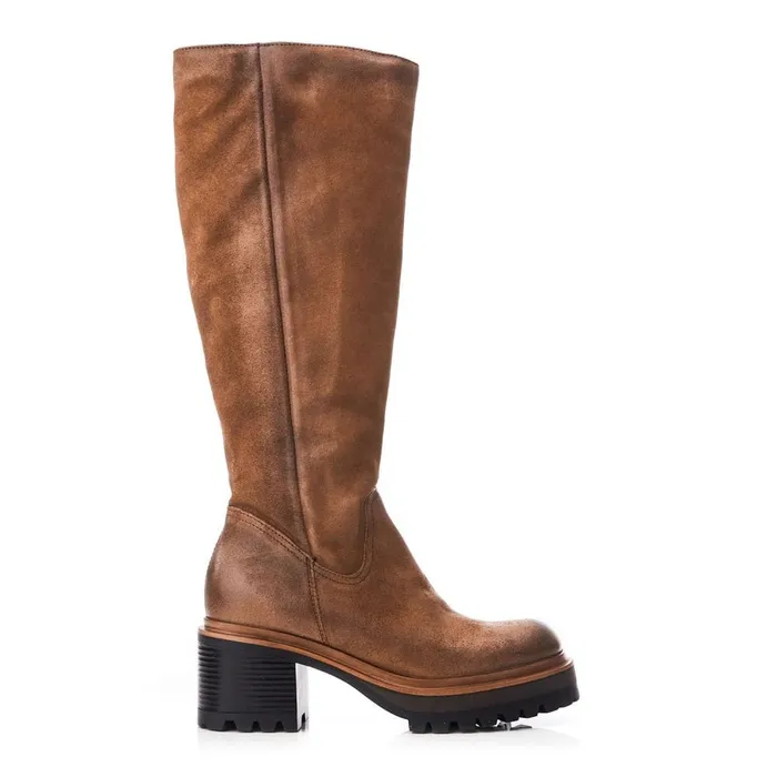 Knee High Boots Women Moda In Pelle Hudson Tan Leather