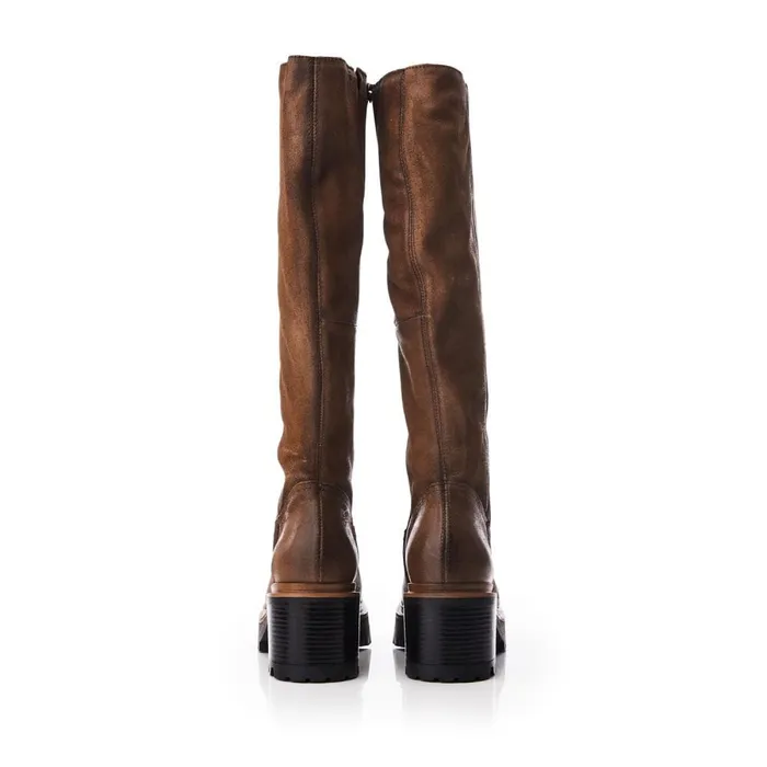 Knee High Boots Women Moda In Pelle Hudson Tan Leather