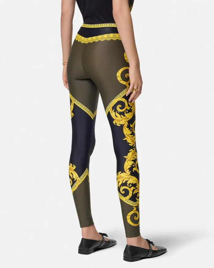 La Coupe Des Dieux Leggings Blackprint Women Versace Pants and Shorts