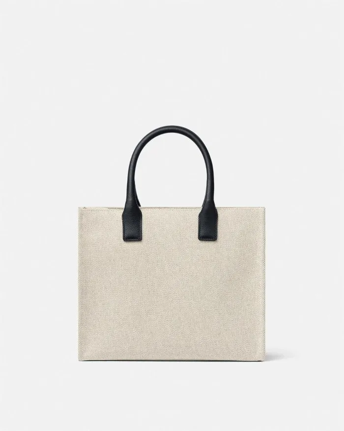 La Medusa Canvas Small Tote Bag Beige Women Versace Totes