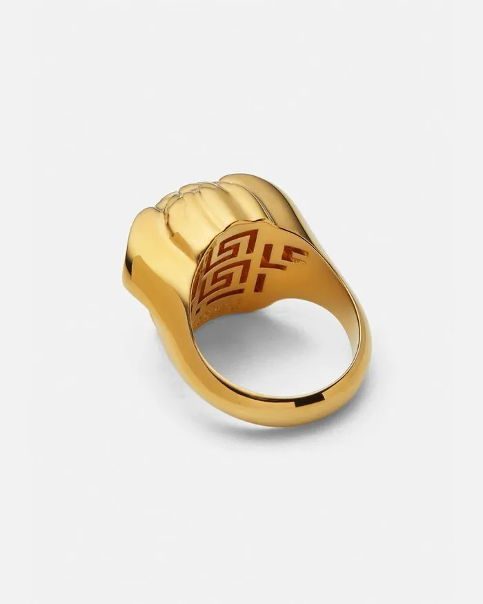 La Medusa Ring Light Gold WomenMen Versace Rings
