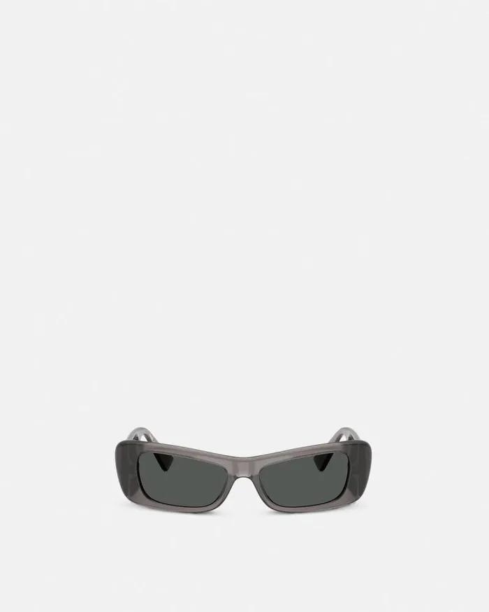 Lens Logo Sunglasses Gray Women Versace Sunglasses
