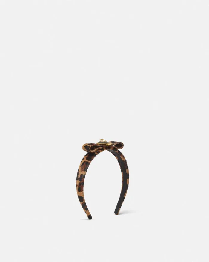 Leopard Gianni Ribbon Headband Animalier Women Versace Hair Accessories