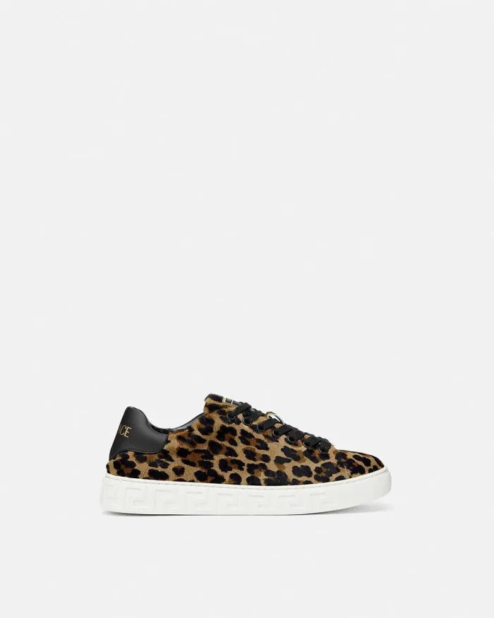 Leopard Greca Sneakers Animalier Women Versace Greca