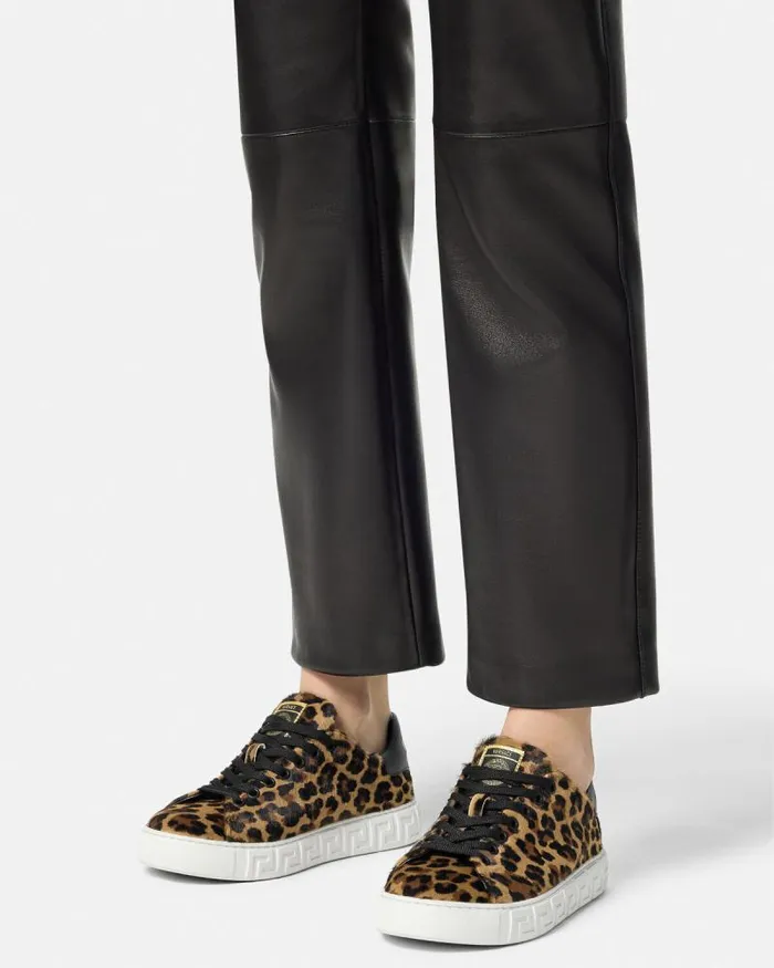Leopard Greca Sneakers Animalier Women Versace Greca
