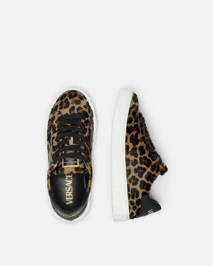 Leopard Greca Sneakers Animalier Women Versace Greca
