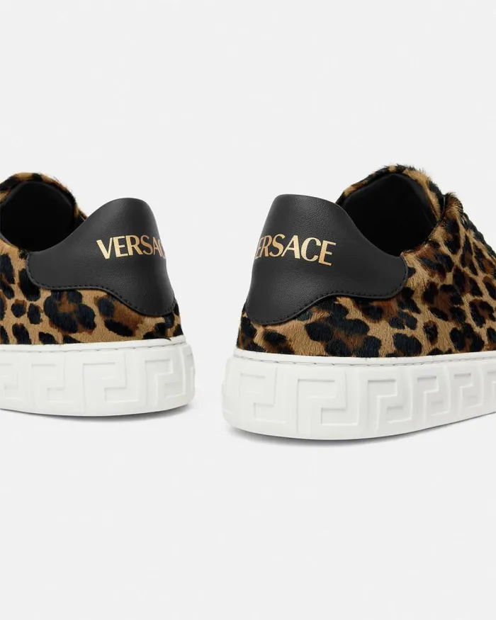 Leopard Greca Sneakers Animalier Women Versace Greca