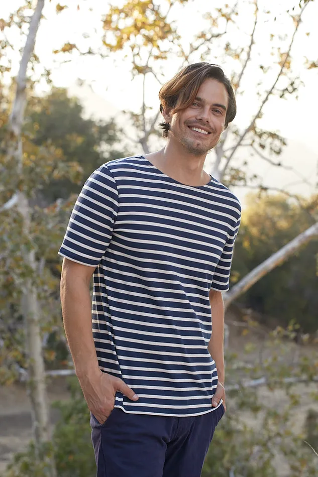 Levant Modern Breton Stripe Short Sleeve Shirt Soft Cotton Navyecru Men Saint James Breton Striped Shirts Levant Modern Breton Stripe Short Sleeve Shirt Soft Cotton Navyecru Men Saint James Breton Striped Shirts