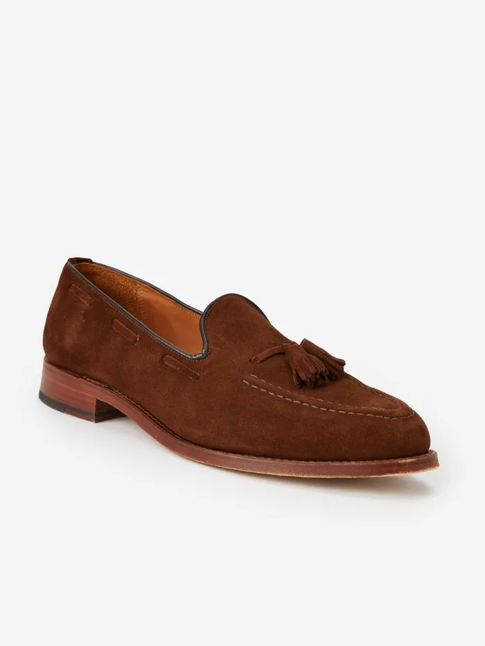 Loafers Men JMcLaughlin Finchley Suede Loafers Brown