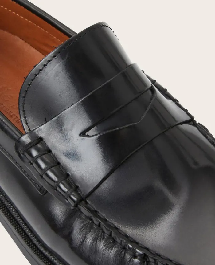 Loafers Men Kenneth Cole GENTLE SOULS Myles Leather Penny Loafer Black Loafers Men Kenneth Cole GENTLE SOULS Myles Leather Penny Loafer Black