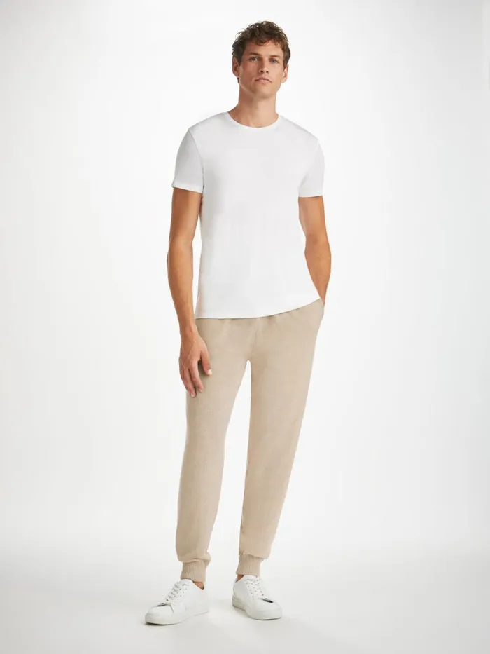 Lounge Pants Men Derek Rose Track Pants Finley Cashmere Oat