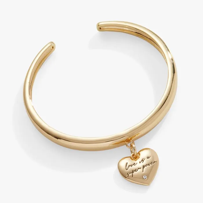 Love Is A Superpower Charm Cuff Bracelet Silver Women Alex And Ani Iconic Alex And Ani