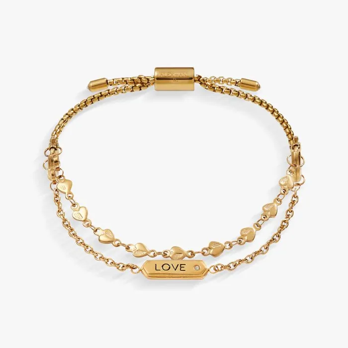 Love Stranded Bracelet Set Stainless Steel Gold Women Alex And Ani Anniversary Love Stranded Bracelet Set Stainless Steel Gold Women Alex And Ani Anniversary