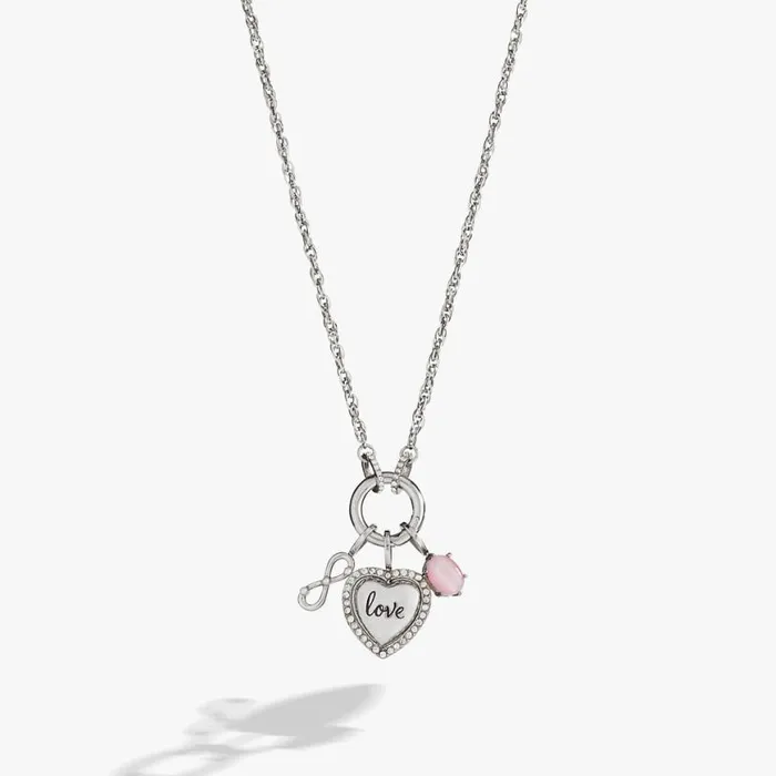 Love Trio Interchangeable Charm Necklace Stainless Steel Silver Women Alex And Ani Interchangeable Starter Set Love Trio Interchangeable Charm Necklace Stainless Steel Silver Women Alex And Ani Interchangeable Starter Set