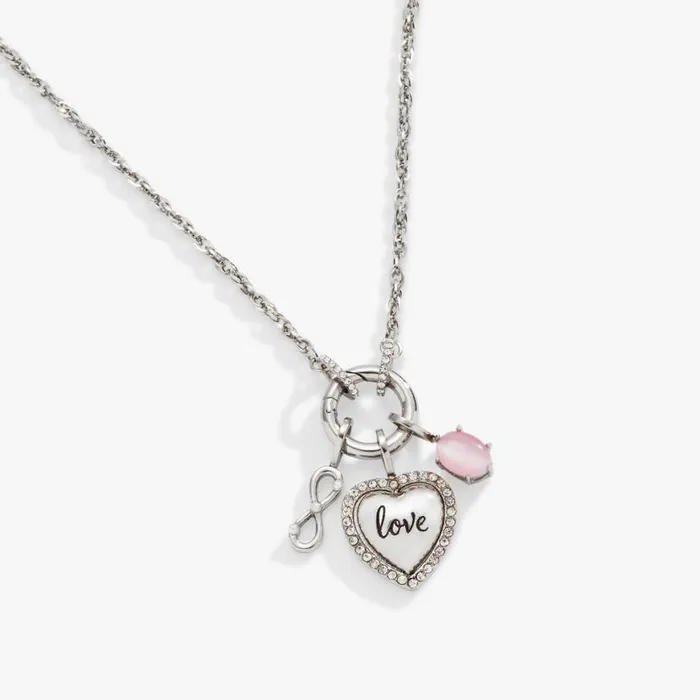 Love Trio Interchangeable Charm Necklace Stainless Steel Silver Women Alex And Ani Interchangeable Starter Set Love Trio Interchangeable Charm Necklace Stainless Steel Silver Women Alex And Ani Interchangeable Starter Set