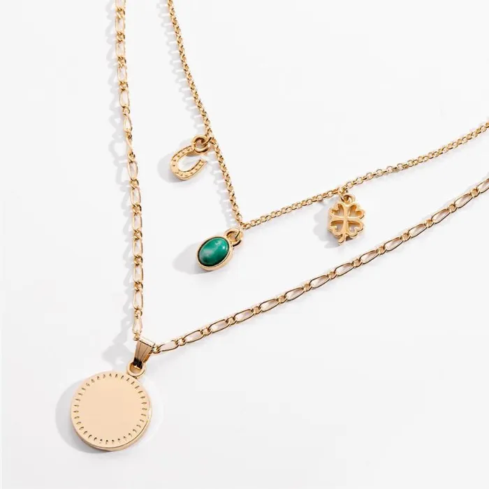 Luck Prosperity MultiCharm Layered Necklace Gold Women Alex And Ani Luck Prosperity