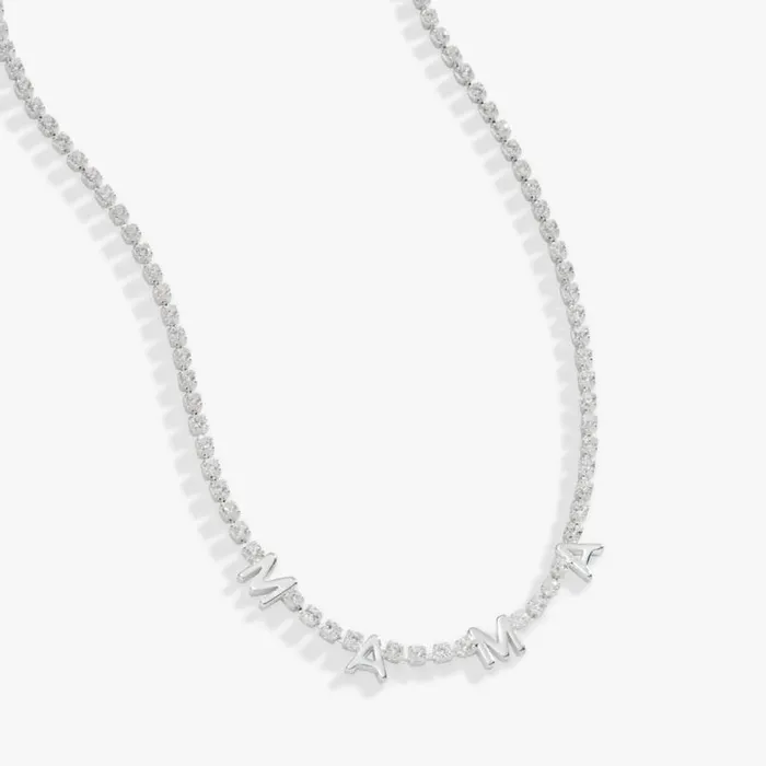 MAMA039 Tennis Necklace Adjustable Silver Women Alex And Ani Necklaces