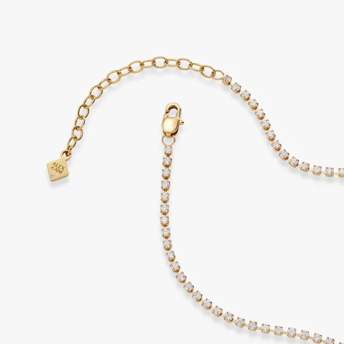 Mama Crystal Tennis Necklace Stainless Steel Gold Women Alex And Ani Necklaces Mama Crystal Tennis Necklace Stainless Steel Gold Women Alex And Ani Necklaces