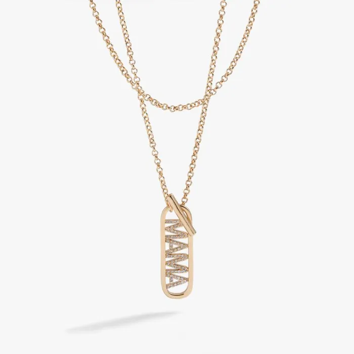 Mama Toggle Pendant Necklace Gold Women Alex And Ani Necklaces