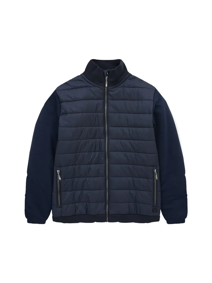 Man Coats and Jackets French Connection Hybrid Bomber Jacket Navy Man Coats and Jackets French Connection Hybrid Bomber Jacket Navy