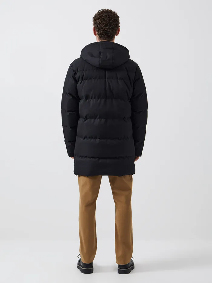Man Coats and Jackets French Connection Row Layered Puffer Parka Coat Black Man Coats and Jackets French Connection Row Layered Puffer Parka Coat Black