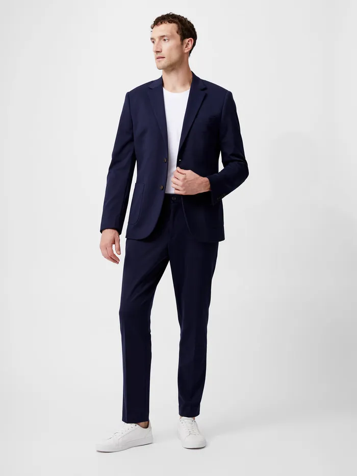 Man Coats and Jackets French Connection Stretch Knit Suit Jacket Marine Man Coats and Jackets French Connection Stretch Knit Suit Jacket Marine