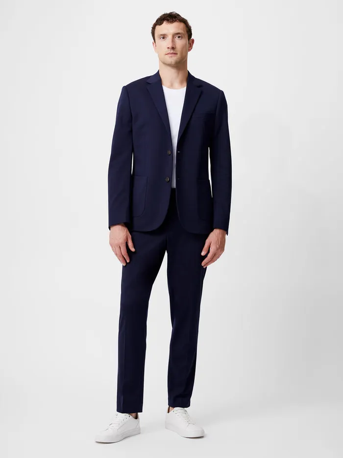 Man Coats and Jackets French Connection Stretch Knit Suit Jacket Marine Man Coats and Jackets French Connection Stretch Knit Suit Jacket Marine