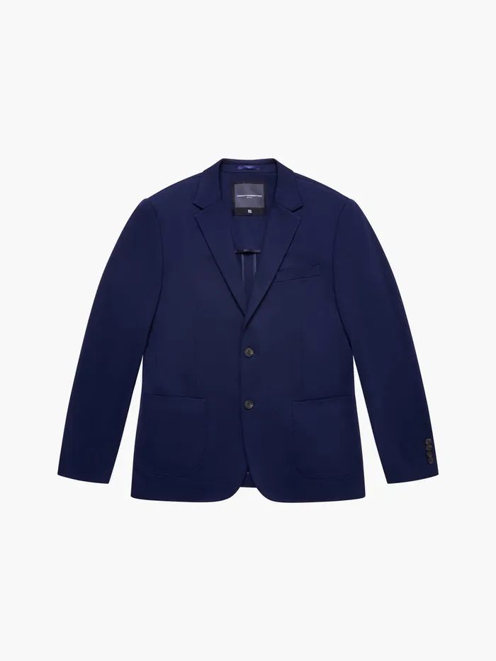 Man Coats and Jackets French Connection Stretch Knit Suit Jacket Marine Man Coats and Jackets French Connection Stretch Knit Suit Jacket Marine