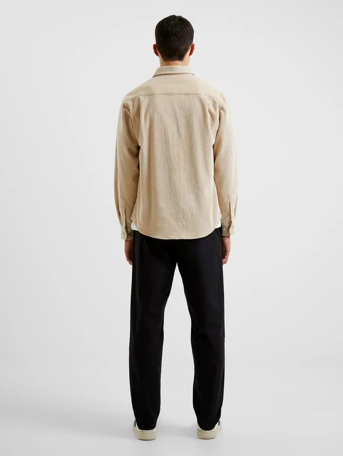 Man Coats and Jackets French Connection Washed Cord Shacket Stone Man Coats and Jackets French Connection Washed Cord Shacket Stone
