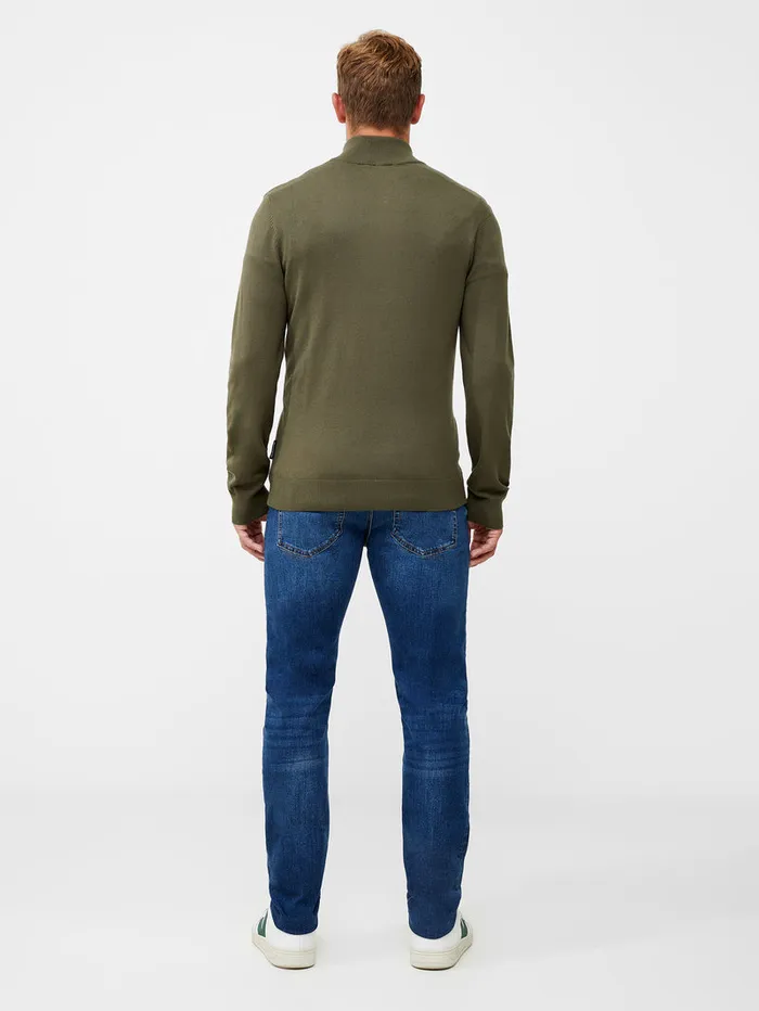 Man Jumpers and Cardigans French Connection Half Zip Sweatshirt Ivy Green Man Jumpers and Cardigans French Connection Half Zip Sweatshirt Ivy Green
