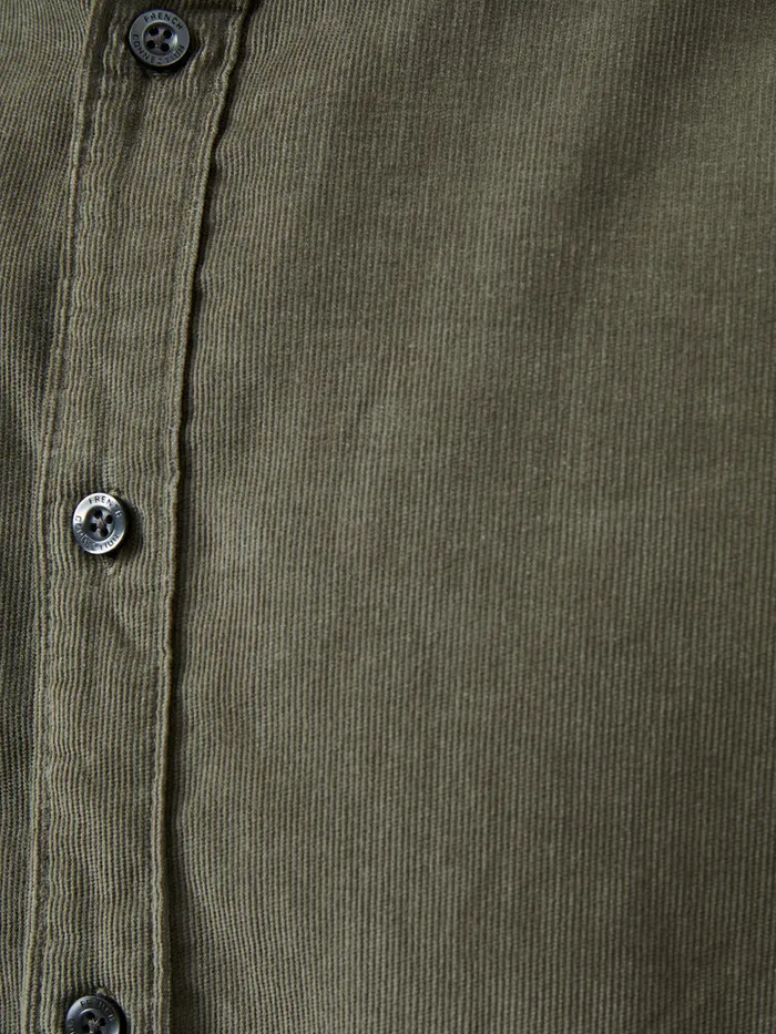 Man Shirts French Connection Baby Corduroy Shirt Olive Man Shirts French Connection Baby Corduroy Shirt Olive