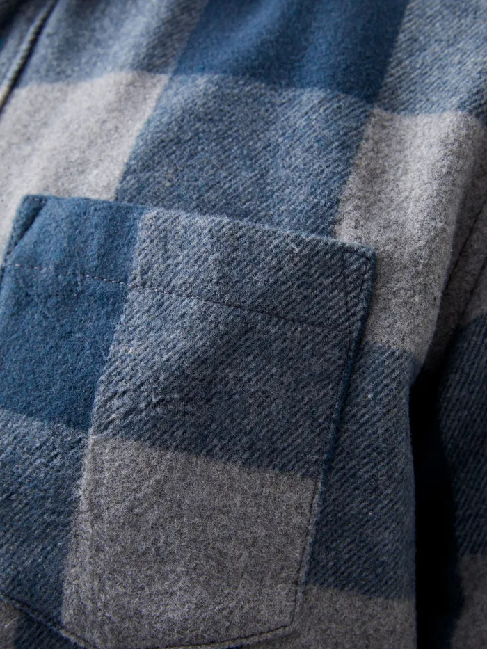 Man Shirts French Connection Neve Check Shirt Blue Check