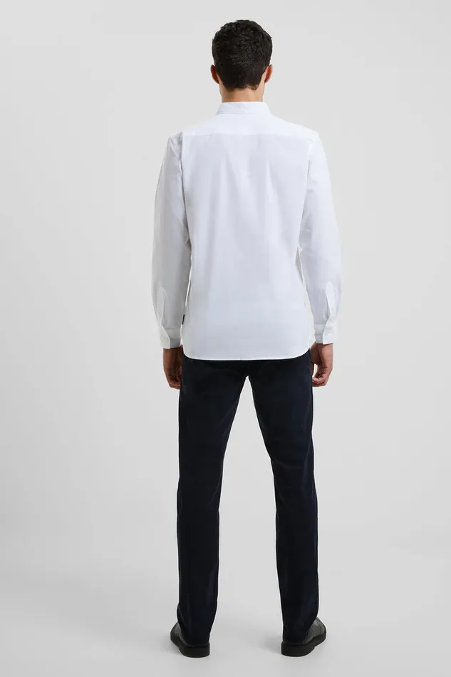 Man Shirts French Connection Oxford Long Sleeve Shirt White