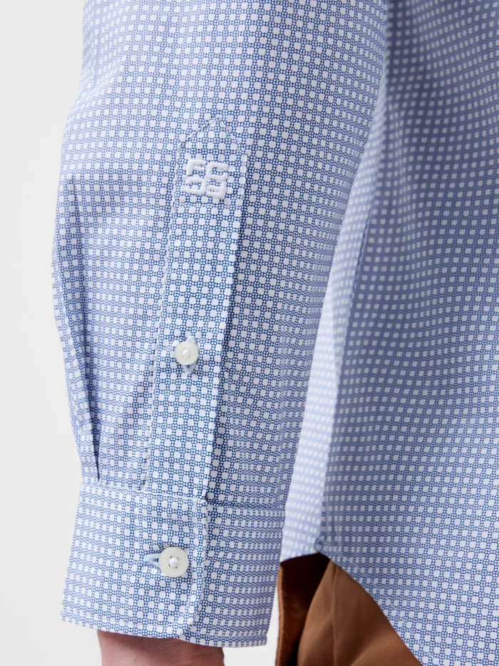Man Shirts French Connection Regular Fit Classic Collar Geo Floral Shirt Lt Blue Print Man Shirts French Connection Regular Fit Classic Collar Geo Floral Shirt Lt Blue Print