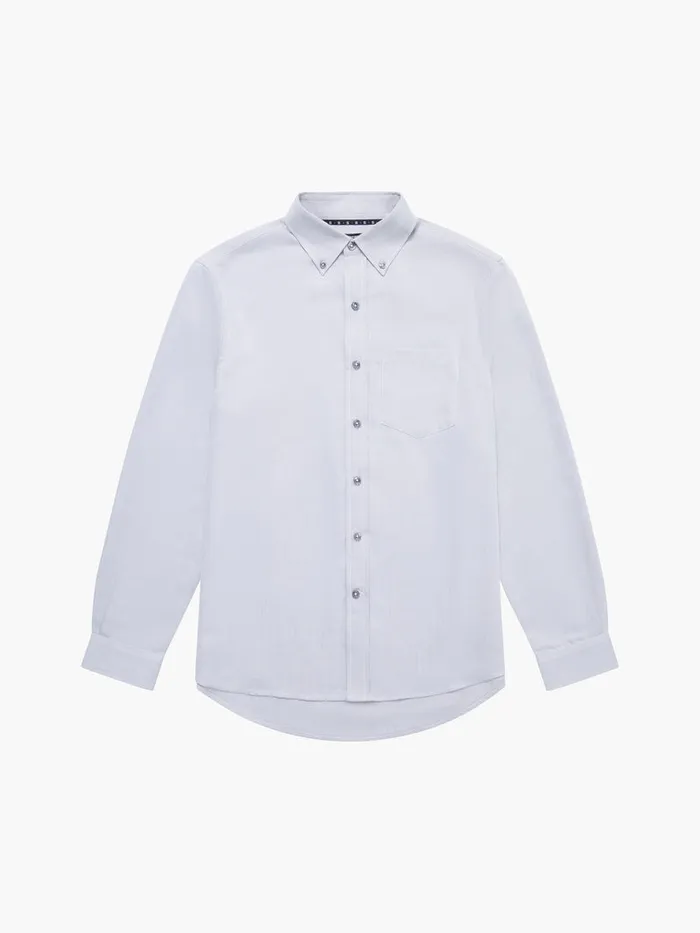 Man Shirts French Connection Regular Fit Herringbone Button Down Shirt Light Grey Man Shirts French Connection Regular Fit Herringbone Button Down Shirt Light Grey