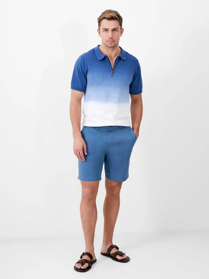 Man Shorts French Connection Stretch Chino Shorts Steel Blue