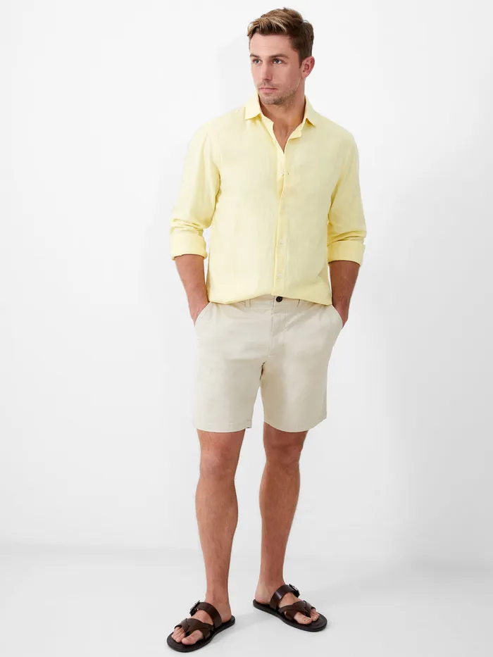 Man Shorts French Connection Stretch Chino Shorts Stone