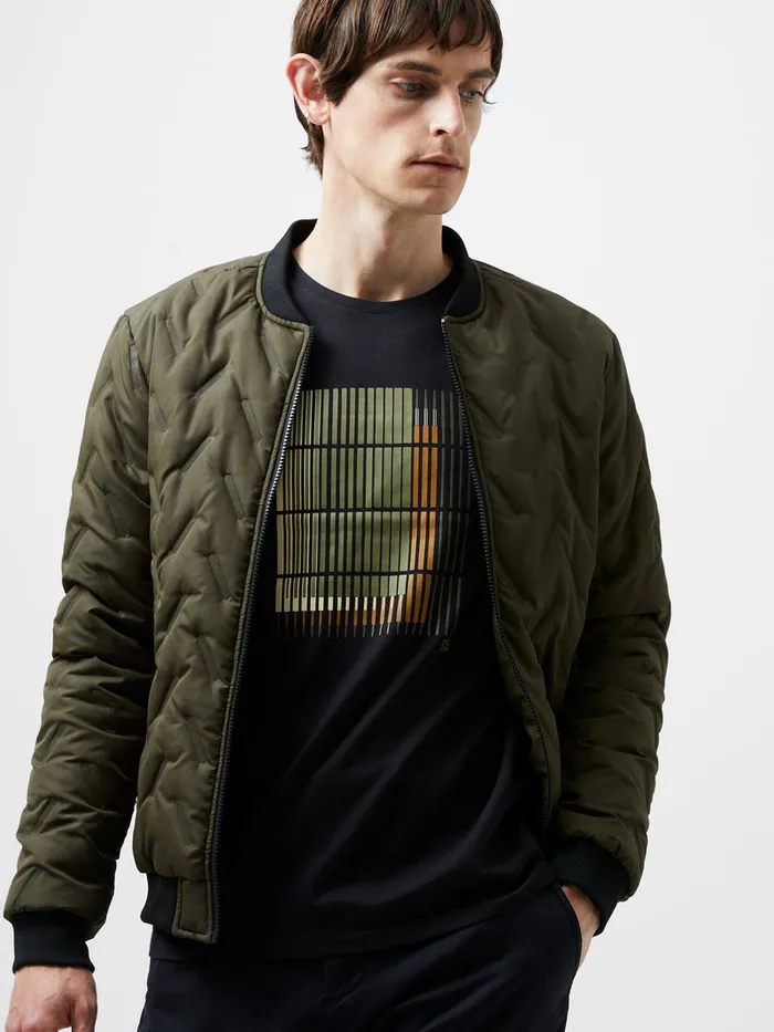 Man TShirts and Polo Shirts French Connection Abstract Line Organic Graphic TShirt Black Man TShirts and Polo Shirts French Connection Abstract Line Organic Graphic TShirt Black