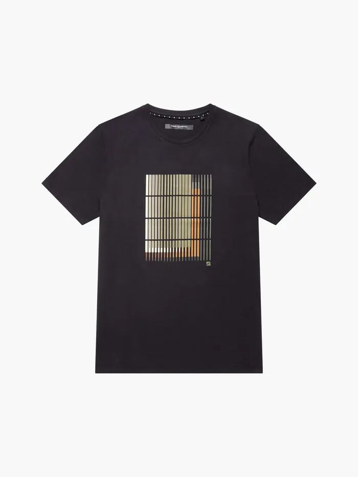 Man TShirts and Polo Shirts French Connection Abstract Line Organic Graphic TShirt Black Man TShirts and Polo Shirts French Connection Abstract Line Organic Graphic TShirt Black