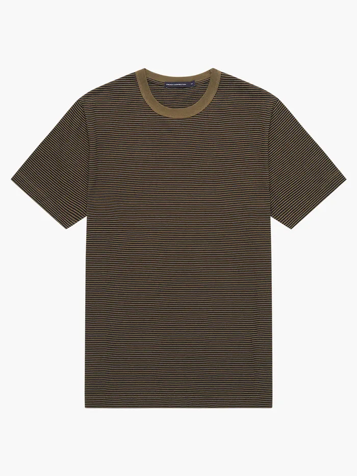 Man TShirts and Polo Shirts French Connection Bolt Stripe TShirt Ivy Multi Man TShirts and Polo Shirts French Connection Bolt Stripe TShirt Ivy Multi
