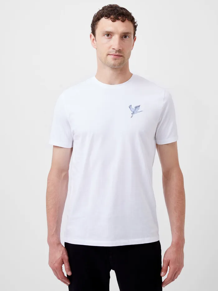 Man TShirts and Polo Shirts French Connection Cormorant Organic Graphic TShirt White Man TShirts and Polo Shirts French Connection Cormorant Organic Graphic TShirt White