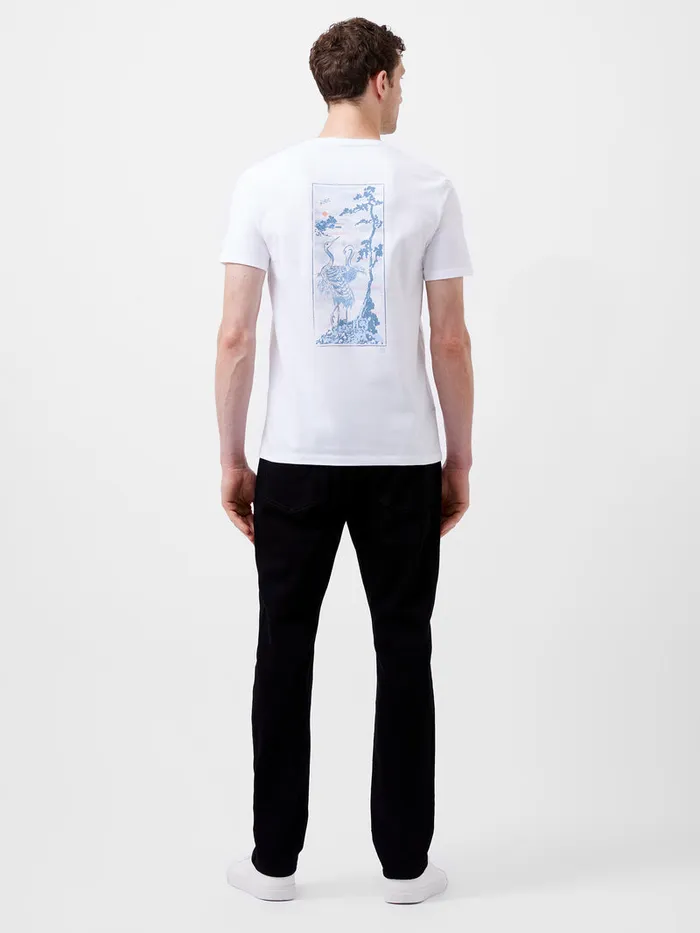 Man TShirts and Polo Shirts French Connection Cormorant Organic Graphic TShirt White Man TShirts and Polo Shirts French Connection Cormorant Organic Graphic TShirt White