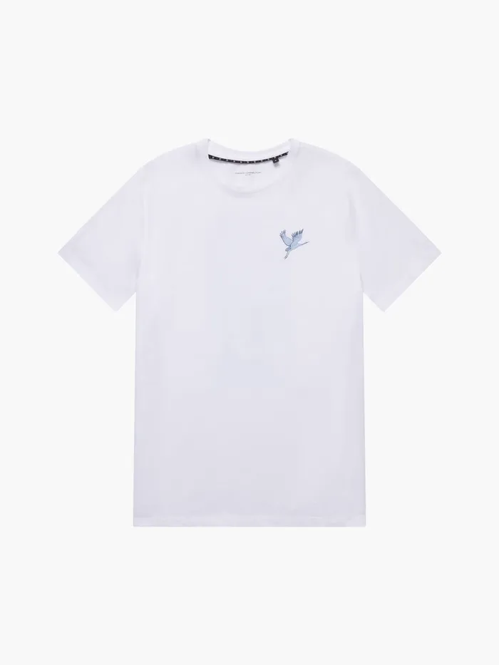 Man TShirts and Polo Shirts French Connection Cormorant Organic Graphic TShirt White Man TShirts and Polo Shirts French Connection Cormorant Organic Graphic TShirt White